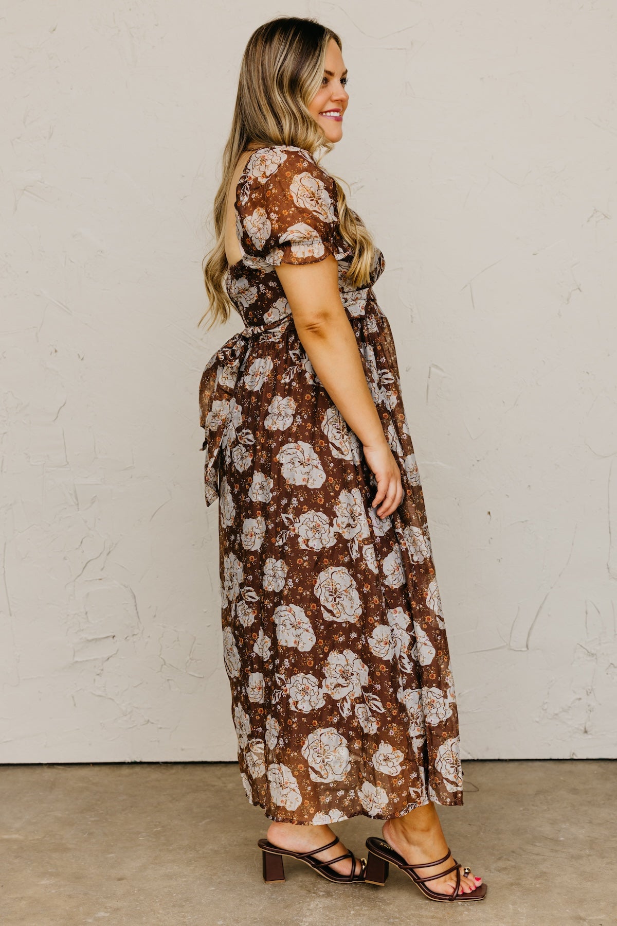 The Chelsea Fall Floral Midi Dress