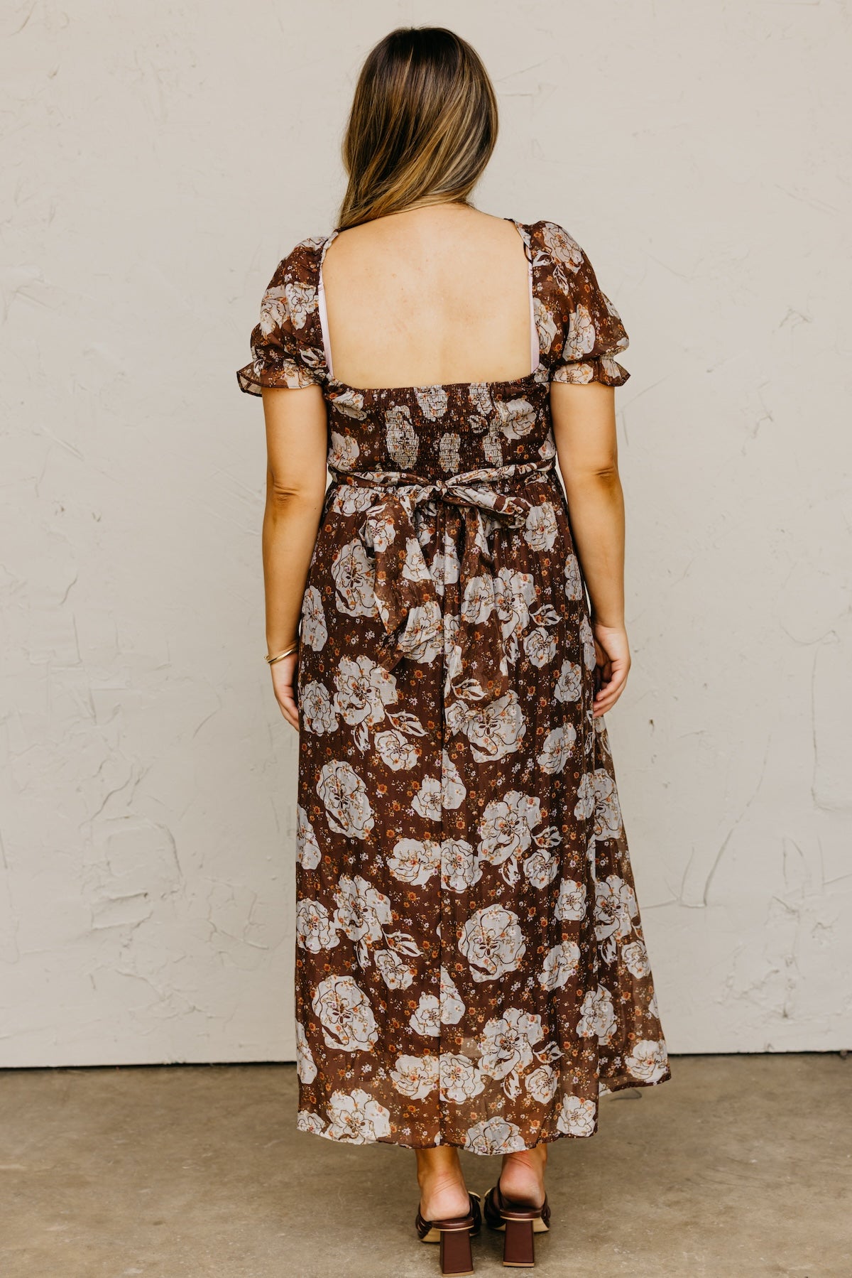 The Chelsea Fall Floral Midi Dress