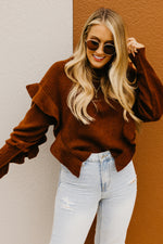 The Catherine Ruffle Detail Sweater