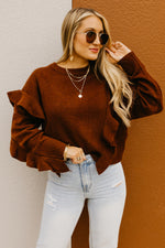 The Catherine Ruffle Detail Sweater