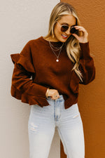The Catherine Ruffle Detail Sweater