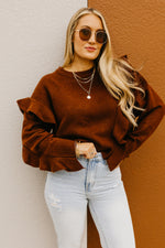 The Catherine Ruffle Detail Sweater