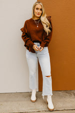 The Catherine Ruffle Detail Sweater
