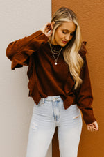 The Catherine Ruffle Detail Sweater