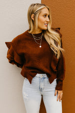 The Catherine Ruffle Detail Sweater