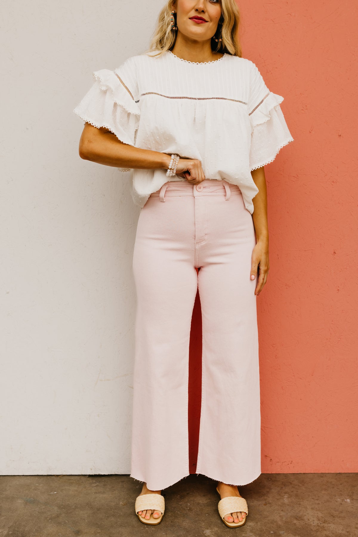 The Luciano Straight Wide Leg Denim Pants