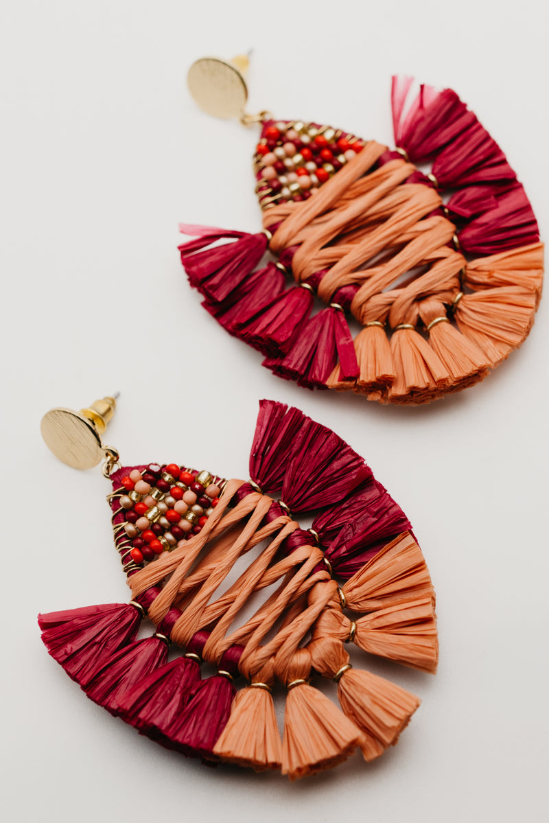 The Drew Raffia Earring