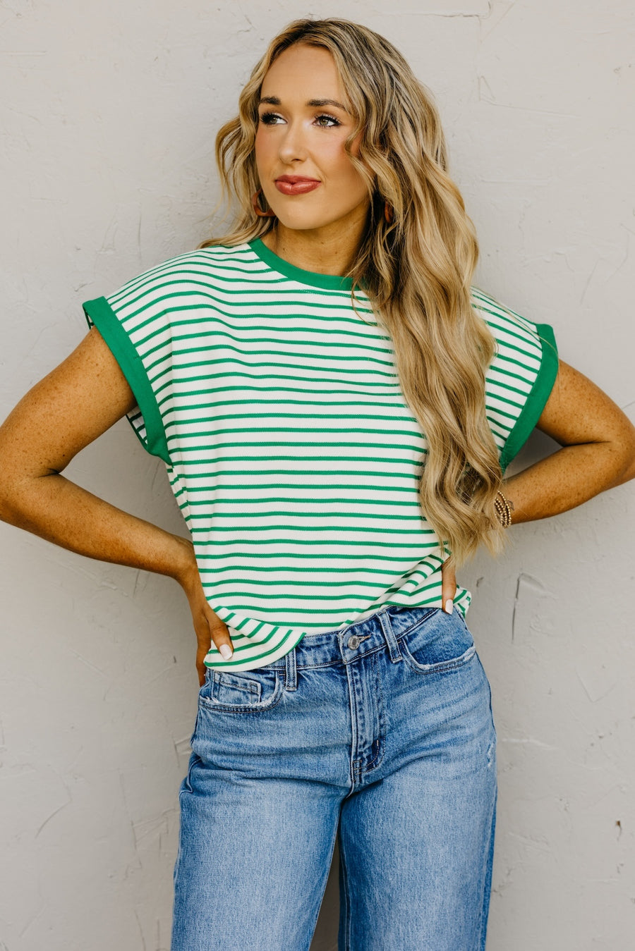 The Sydney Short Sleeve Stripe Top
