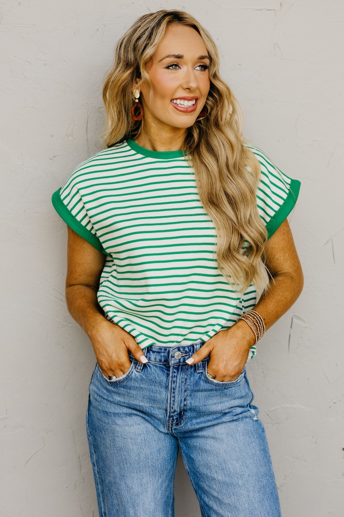The Sydney Short Sleeve Stripe Top