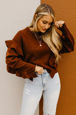 The Catherine Ruffle Detail Sweater