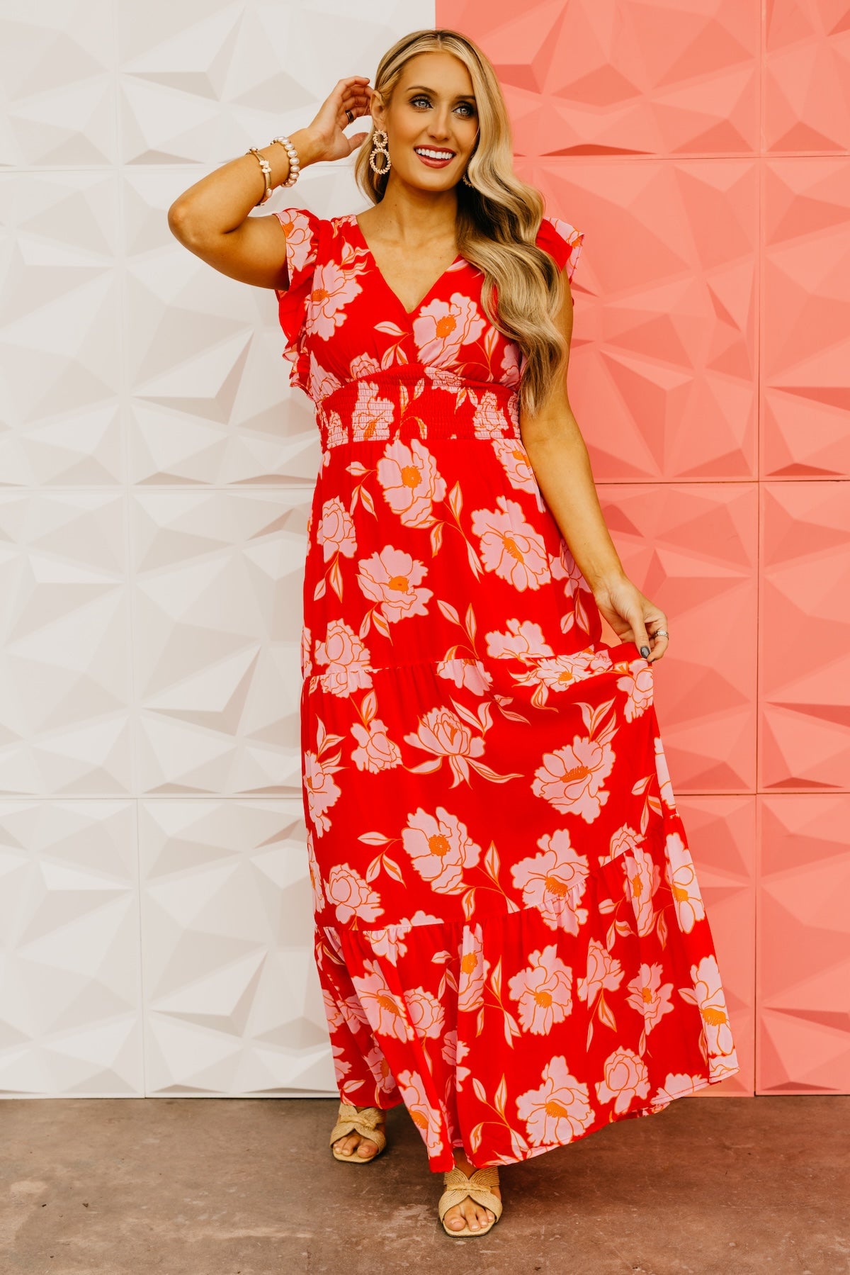 The Andre Floral Tiered Maxi Dress