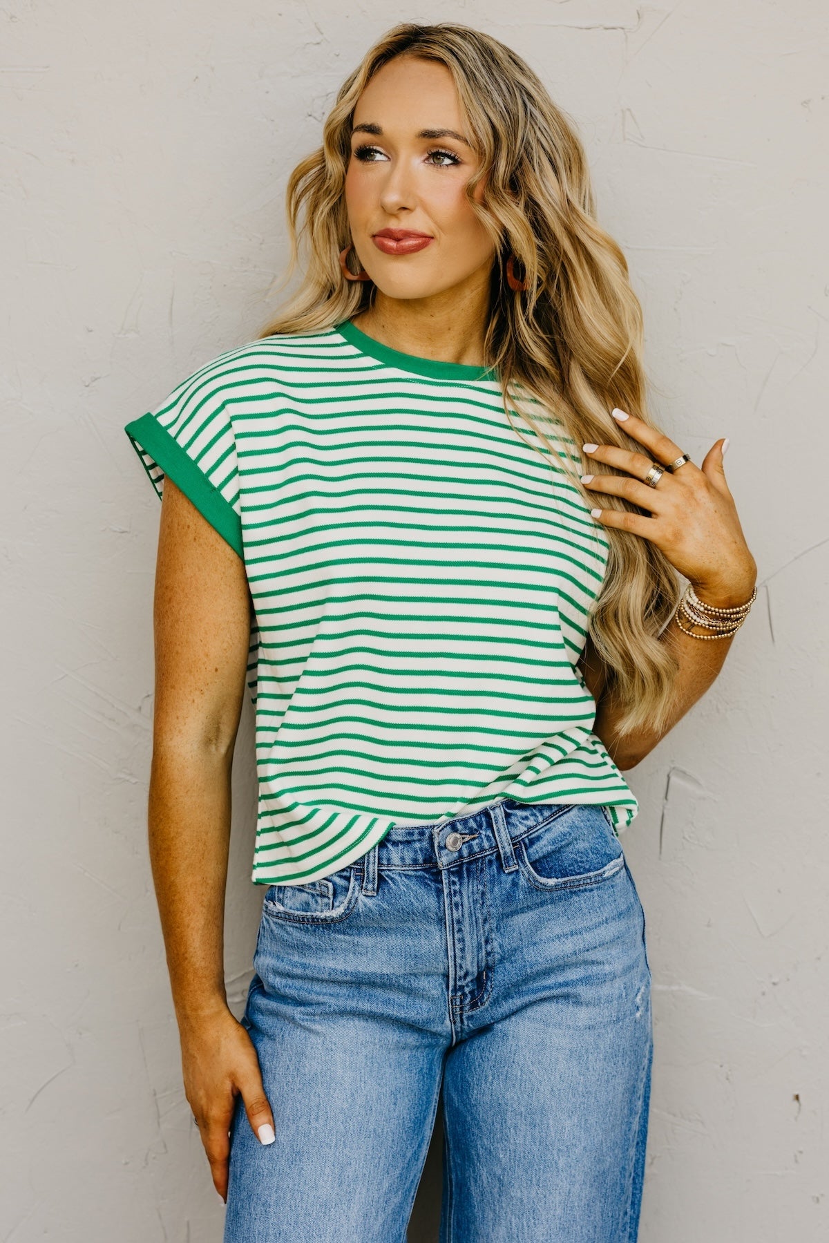 The Sydney Short Sleeve Stripe Top