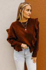 The Catherine Ruffle Detail Sweater