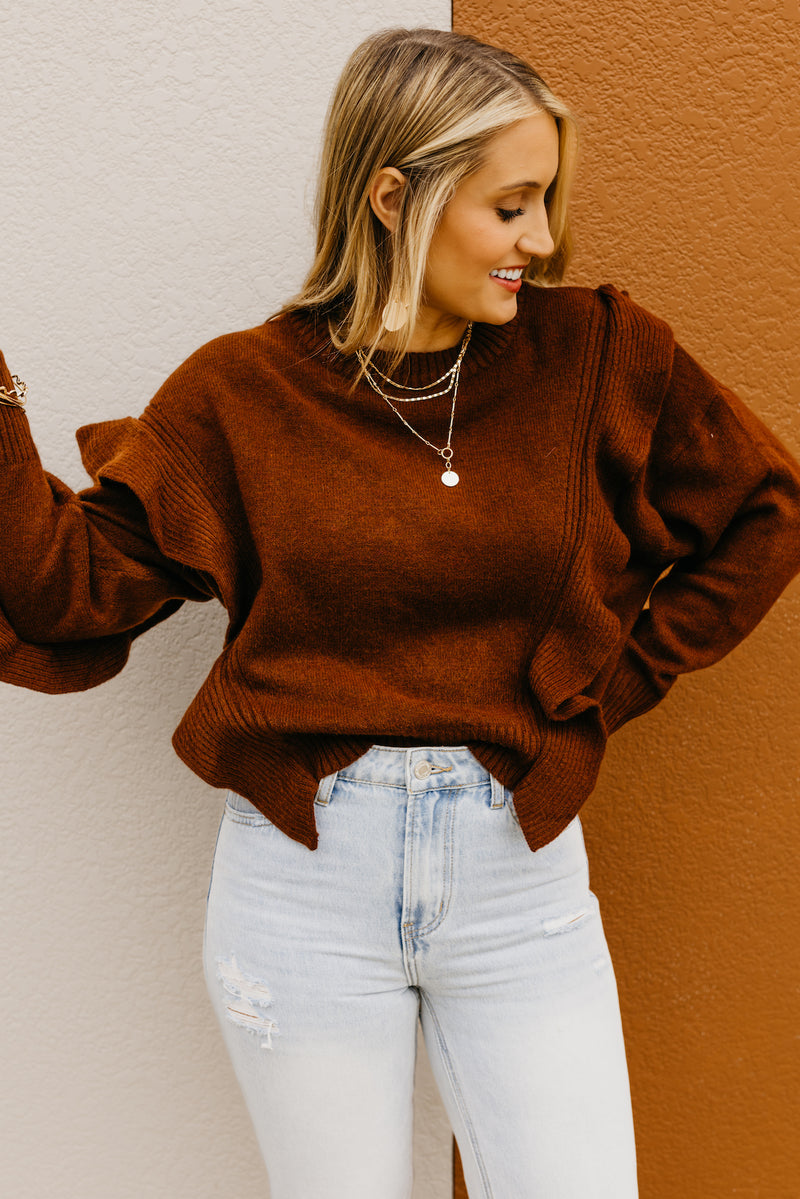 The Catherine Ruffle Detail Sweater