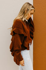 The Catherine Ruffle Detail Sweater