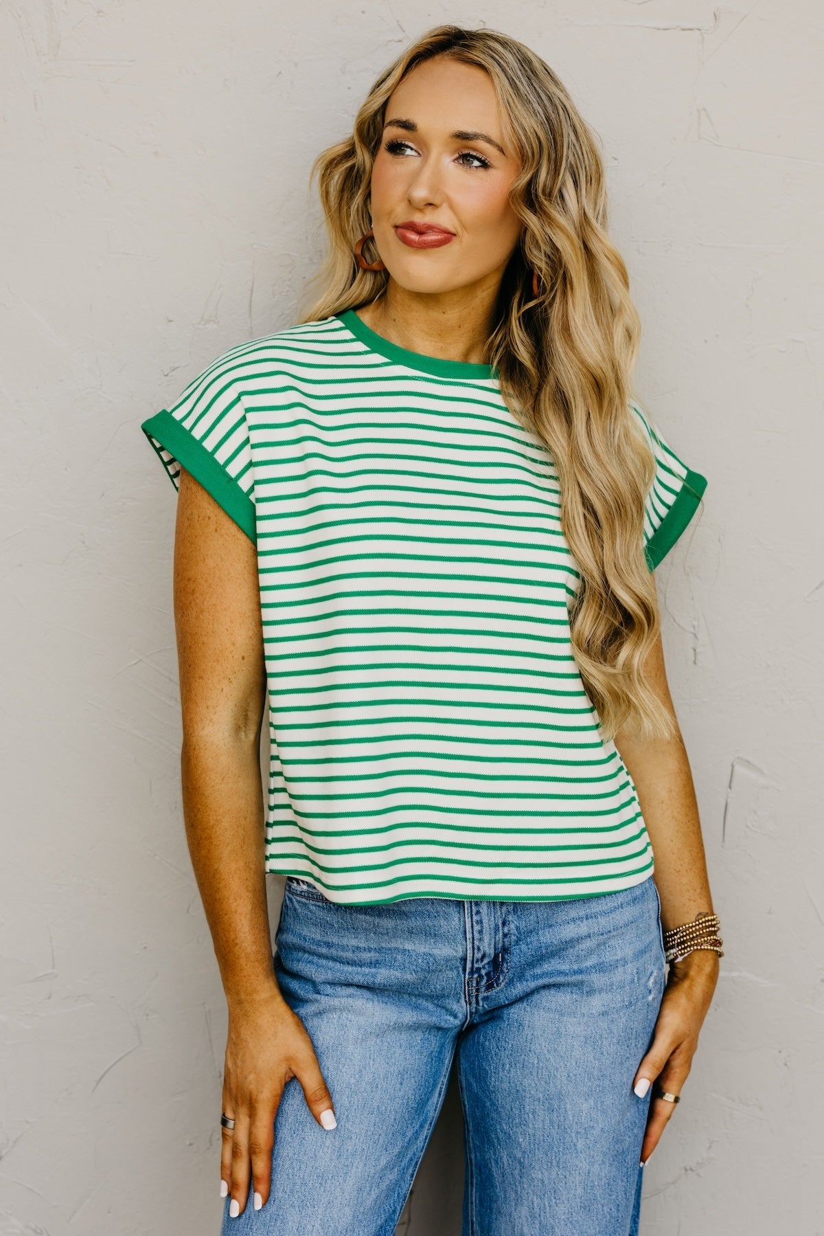 The Sydney Short Sleeve Stripe Top