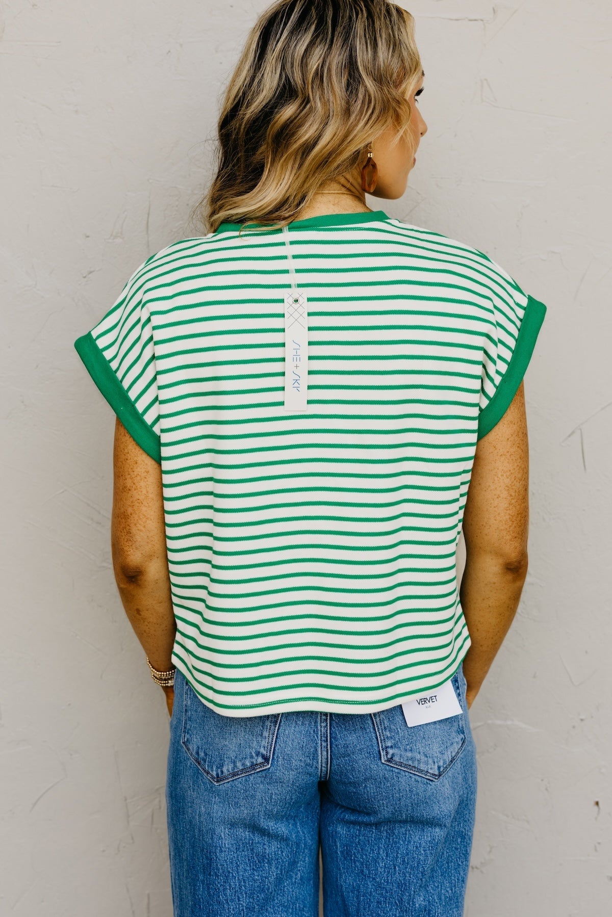 The Sydney Short Sleeve Stripe Top