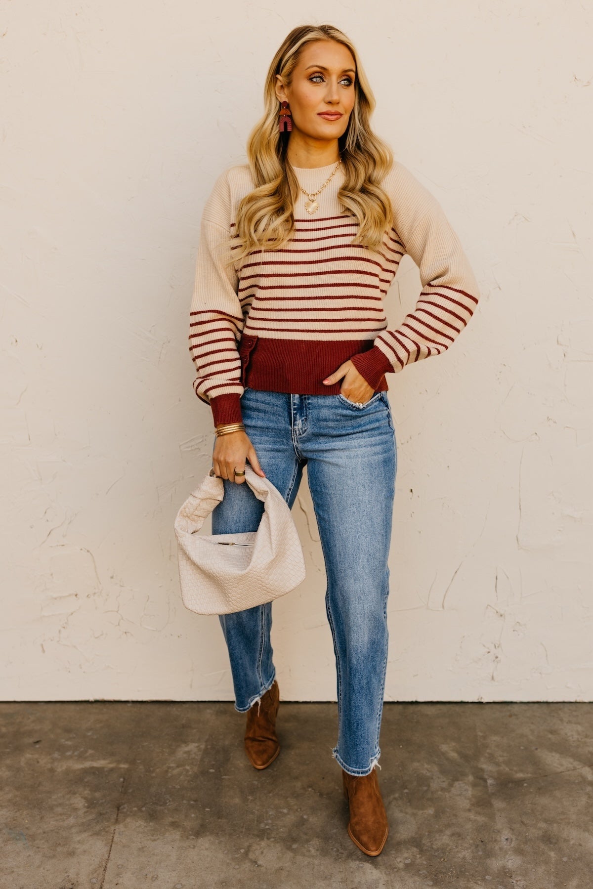 The Aaron Side Button Sweater
