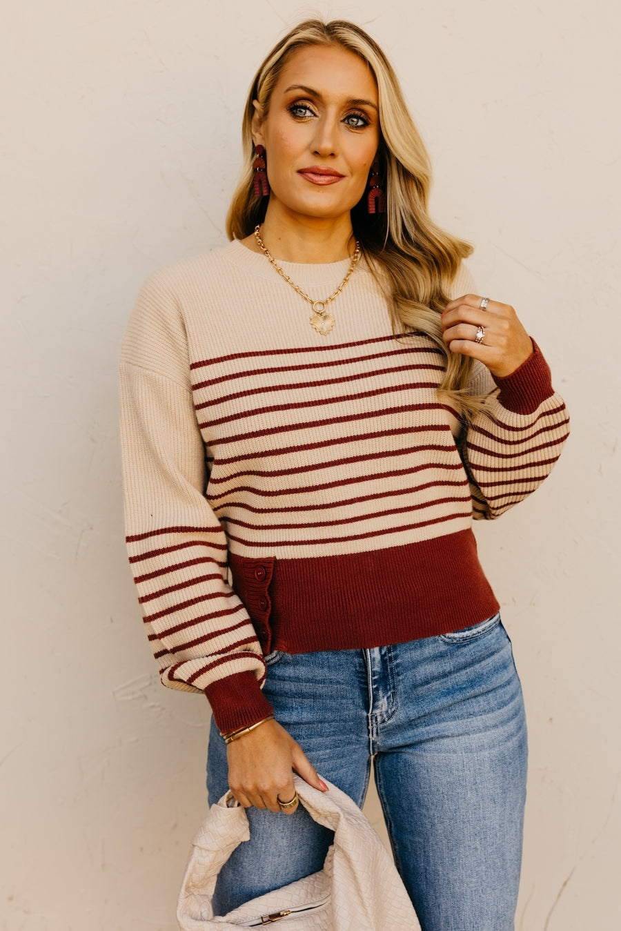 The Aaron Side Button Sweater