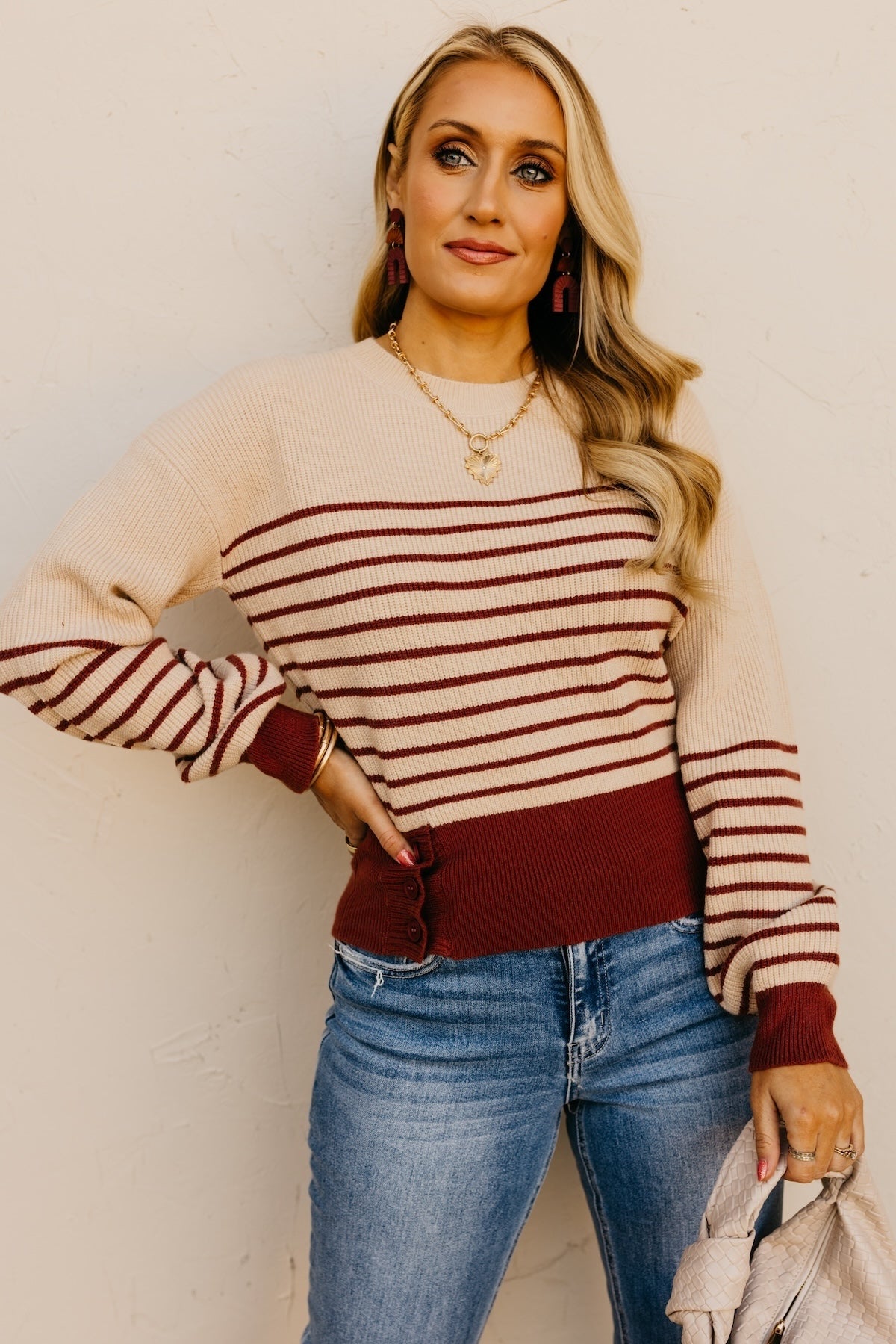 The Aaron Side Button Sweater
