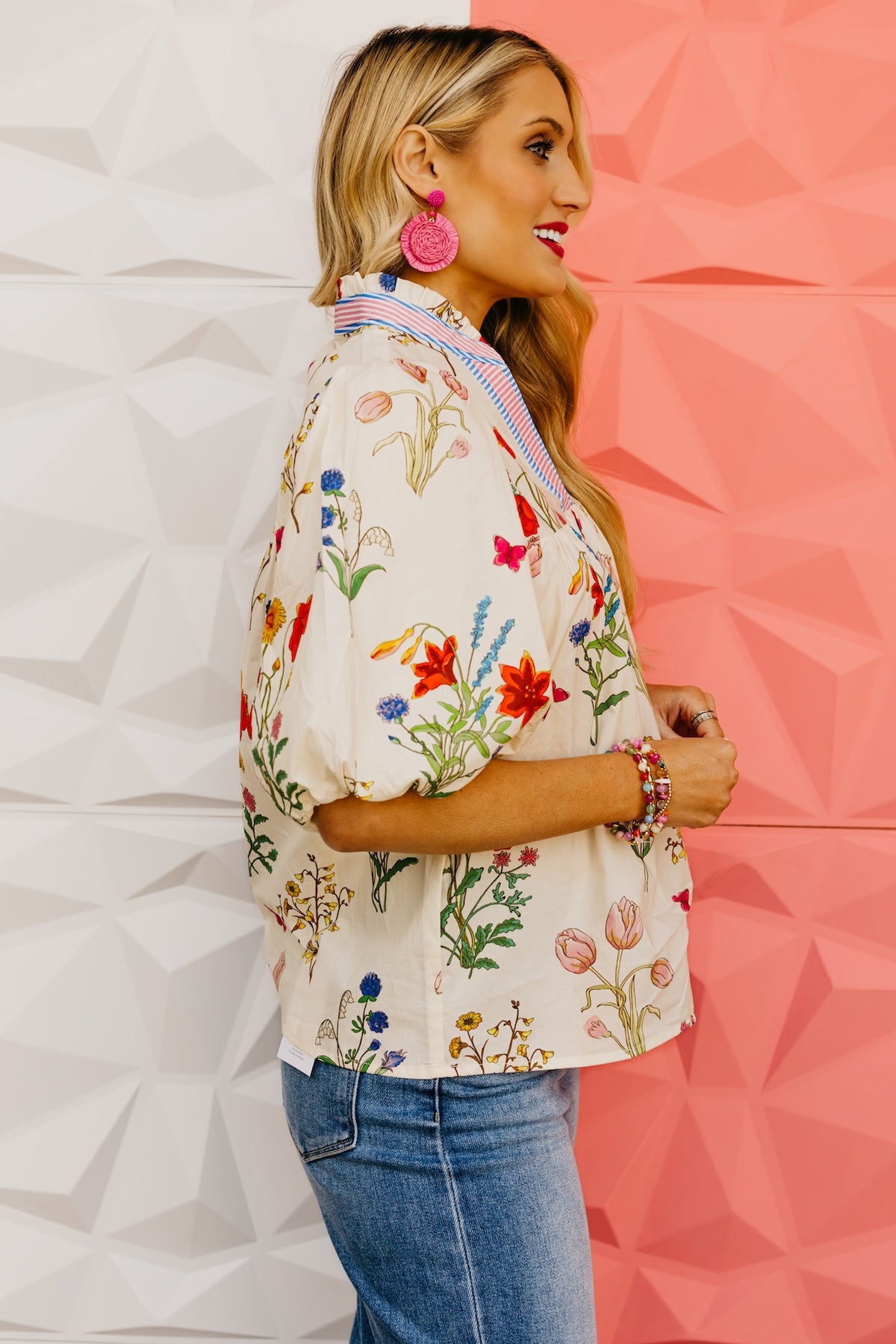 The Paige Floral Puff Sleeve Blouse