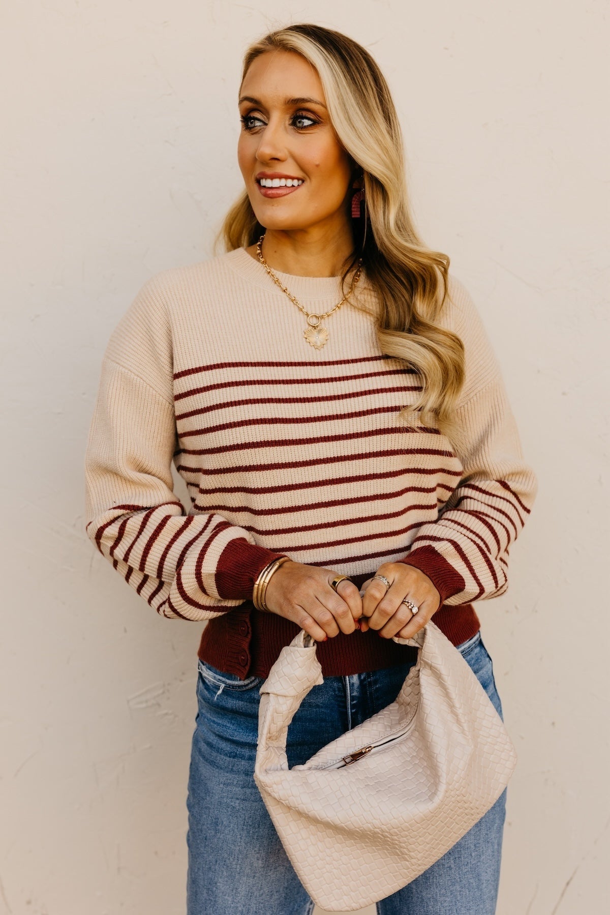The Aaron Side Button Sweater