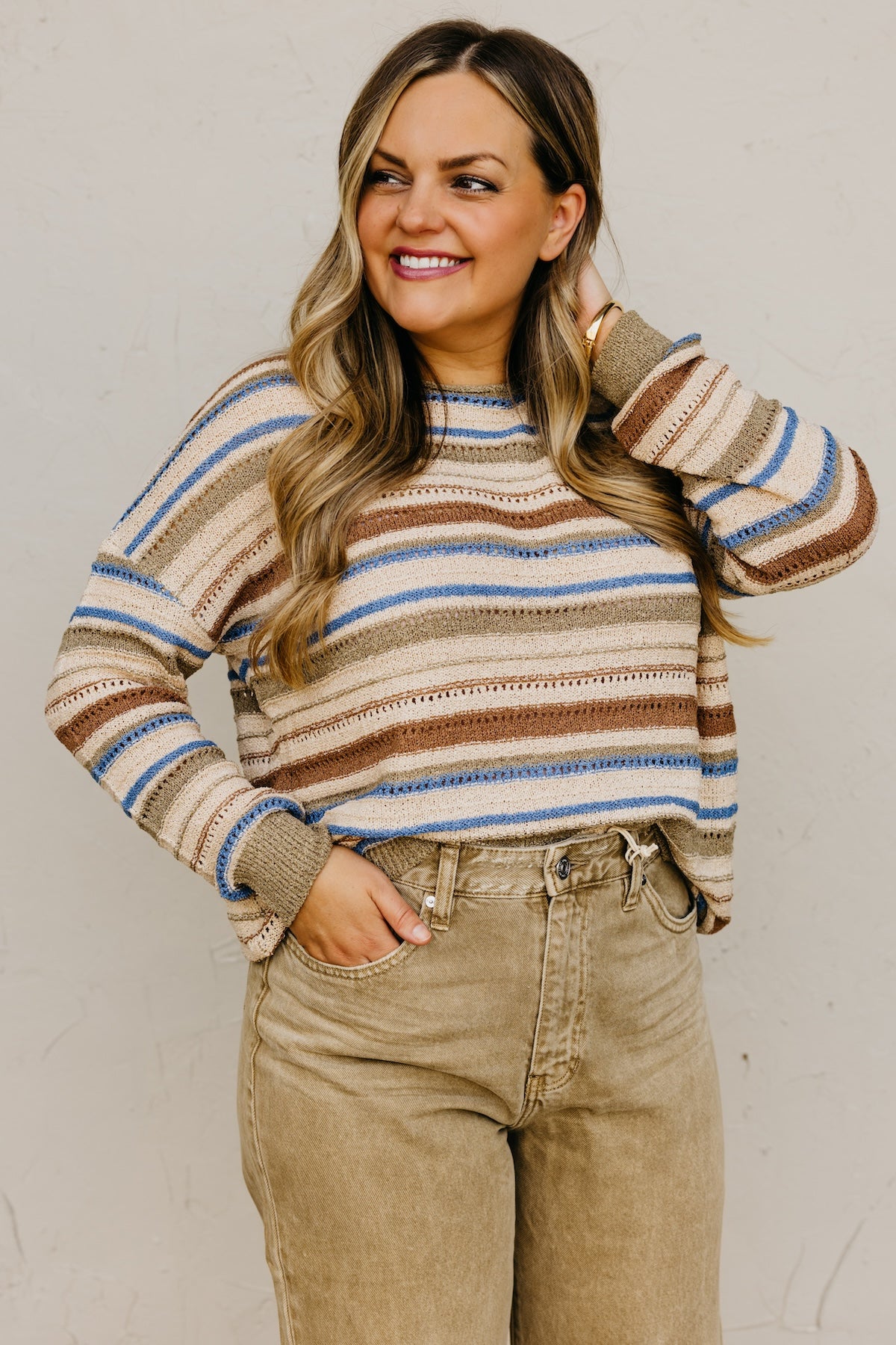The Sanders Multi Stripe Knit Sweater | MOD Boutique