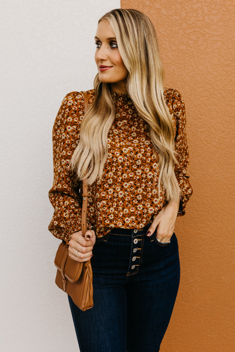 The Paityn Long Sleeve Ruffle Woven Top