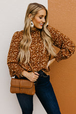 The Paityn Long Sleeve Ruffle Woven Top