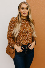 The Paityn Long Sleeve Ruffle Woven Top