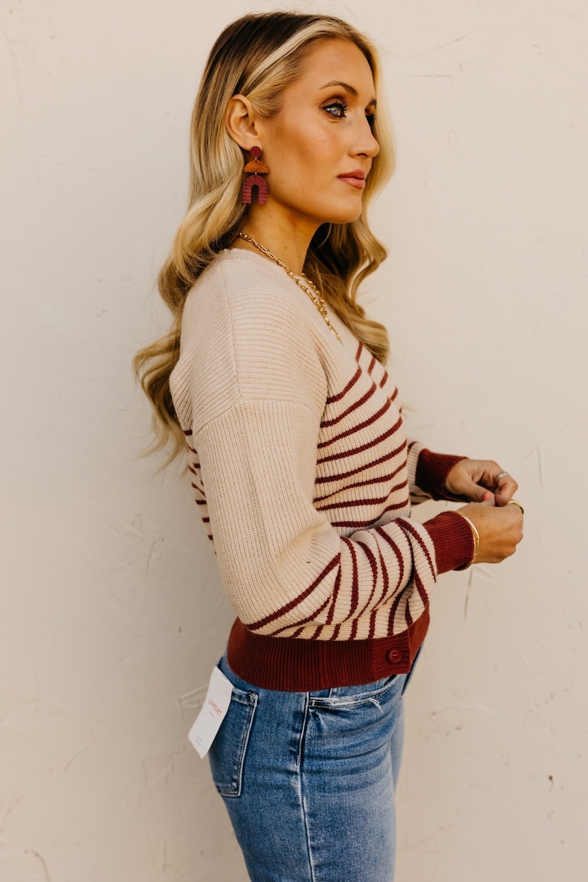 The Aaron Side Button Sweater