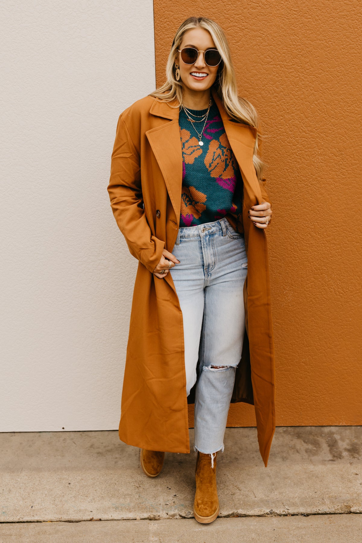 The Ensley Double Breasted Trench Coat  - FINAL SALE