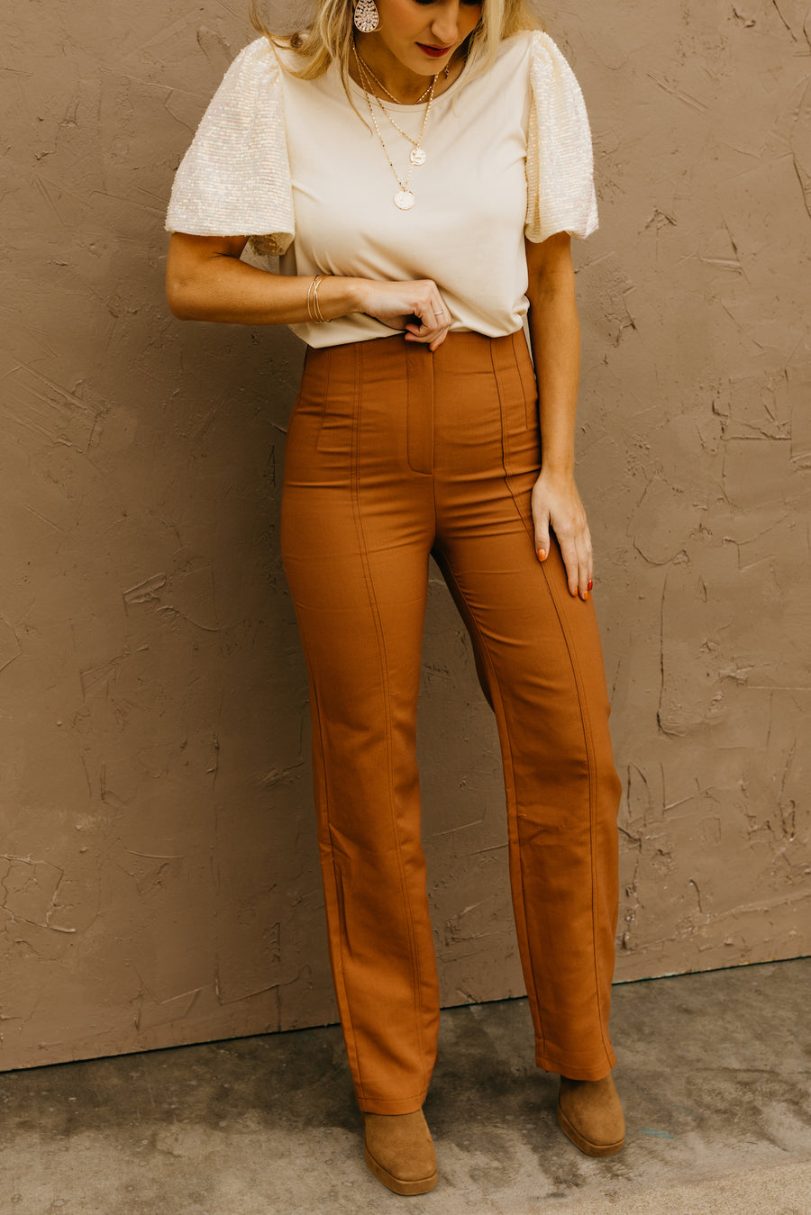The Piper Wide Leg Trouser Pants  - FINAL SALE