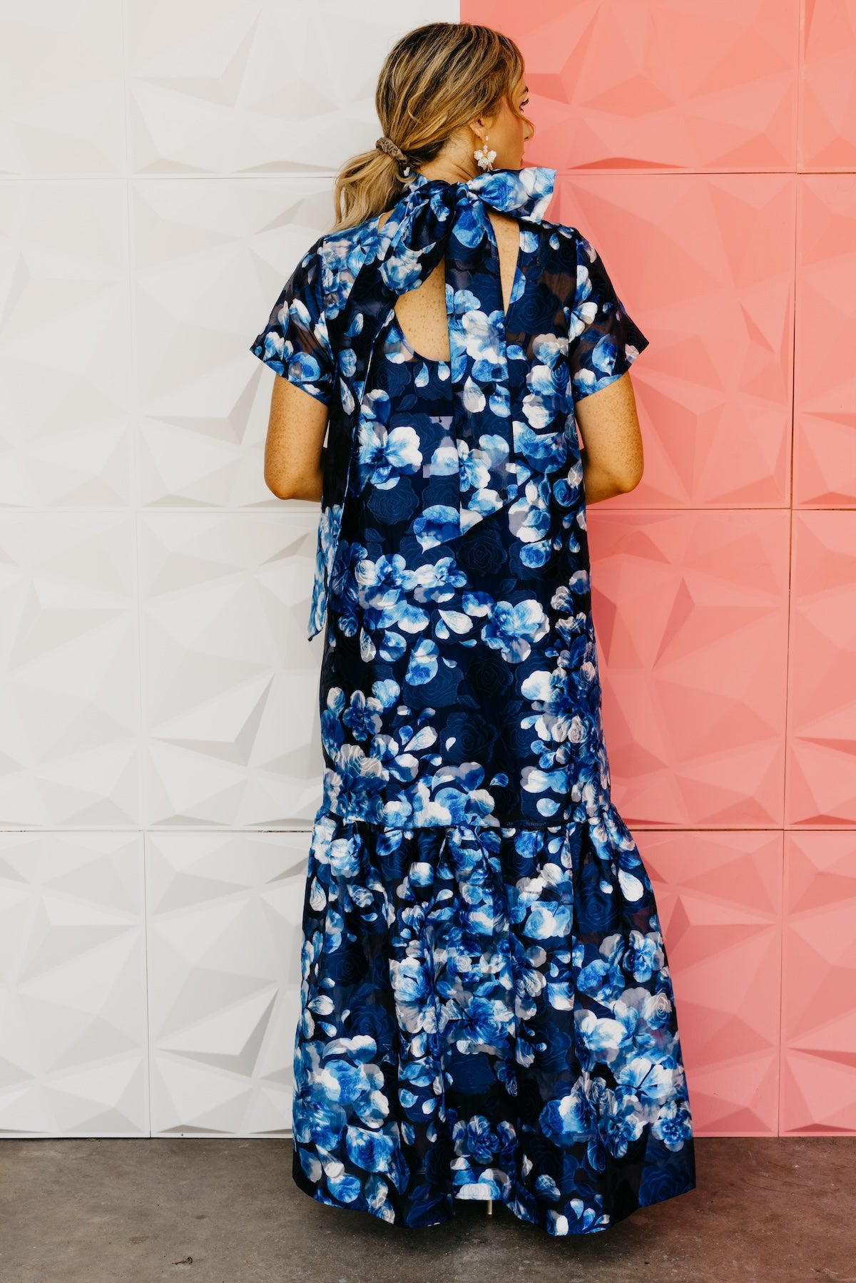 The Abay Floral Organza Maxi Dress