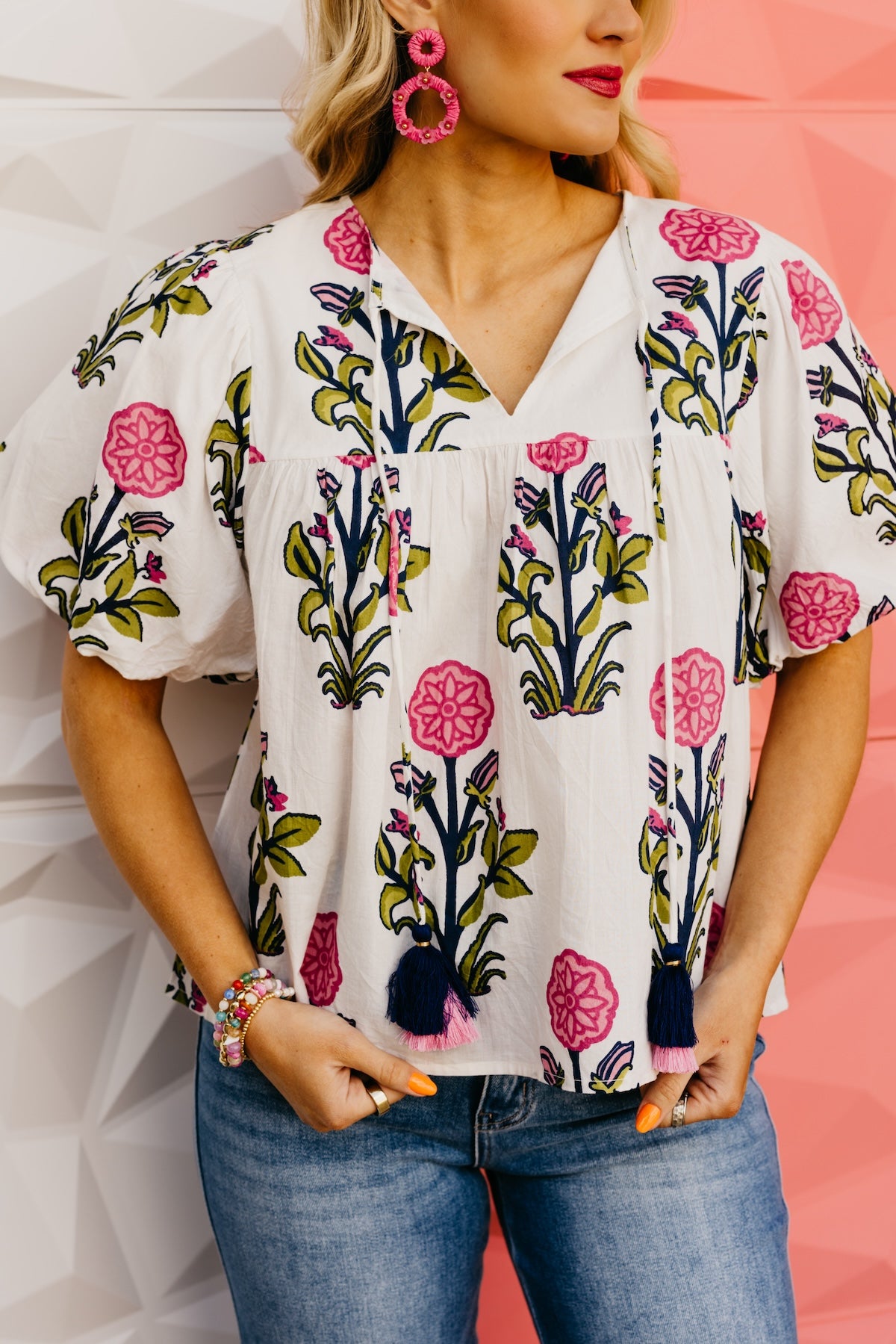 The Emersyn Floral Puff Sleeve Top