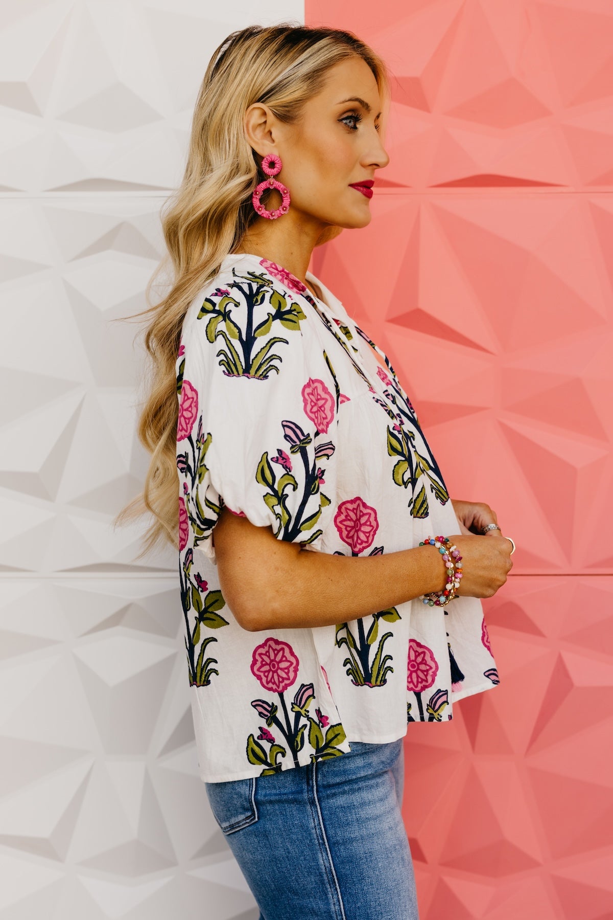 The Emersyn Floral Puff Sleeve Top