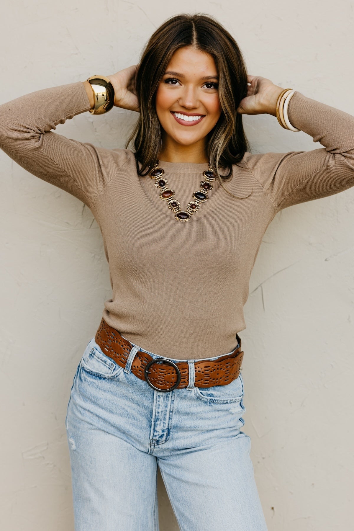 The Addilynn Crew Neck Long Sleeve Top