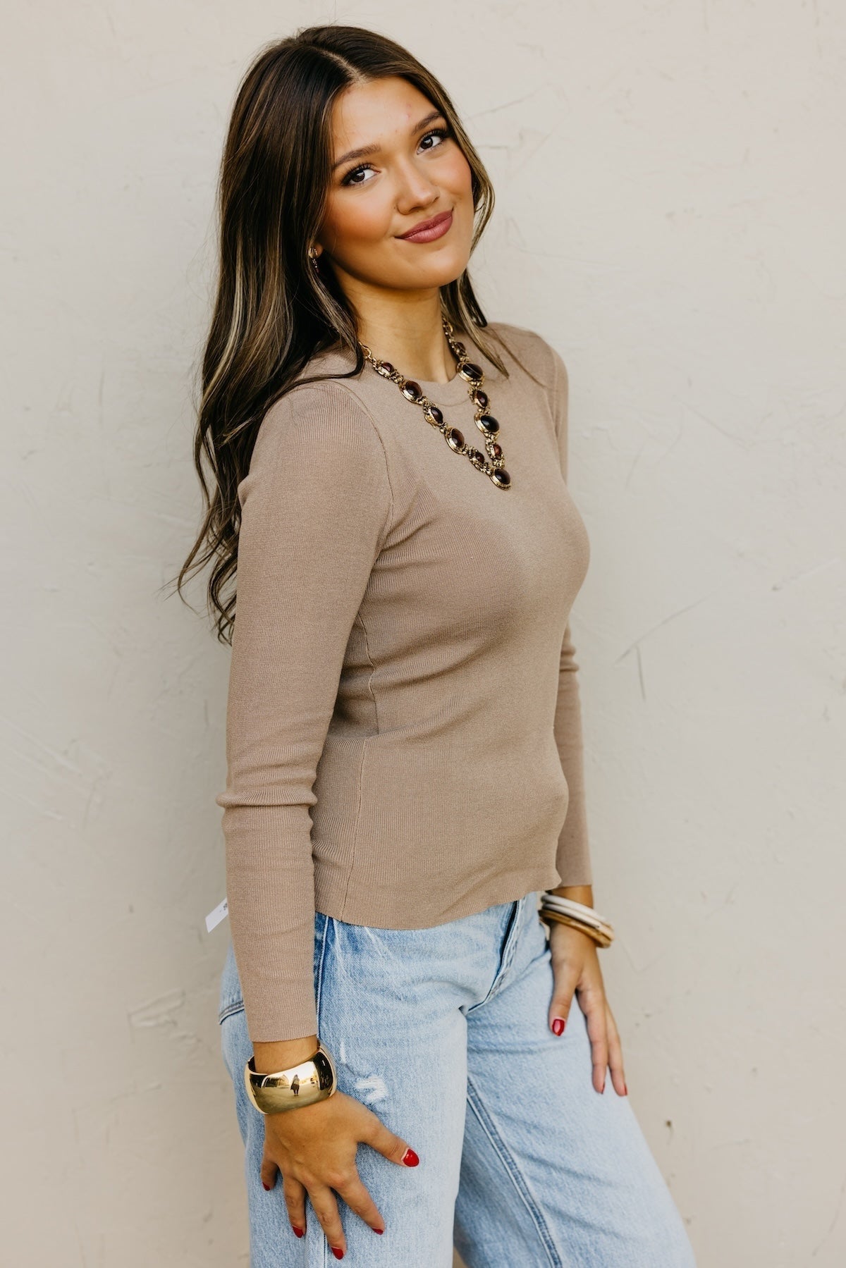 The Addilynn Crew Neck Long Sleeve Top
