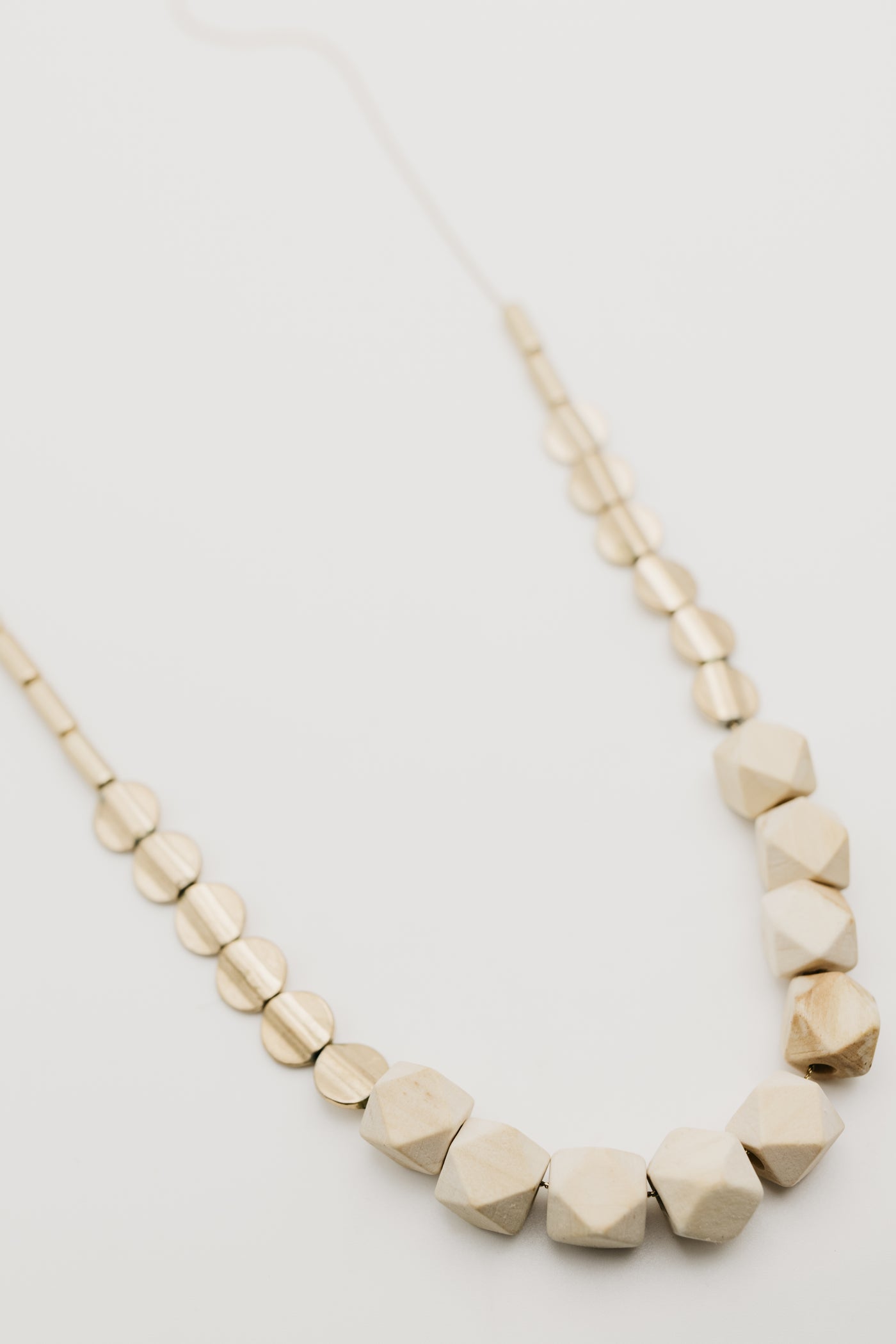 The Fatima Wood Bead Necklace
