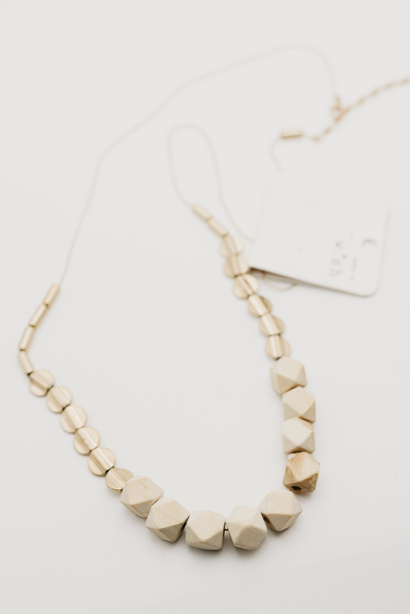 The Fatima Wood Bead Necklace