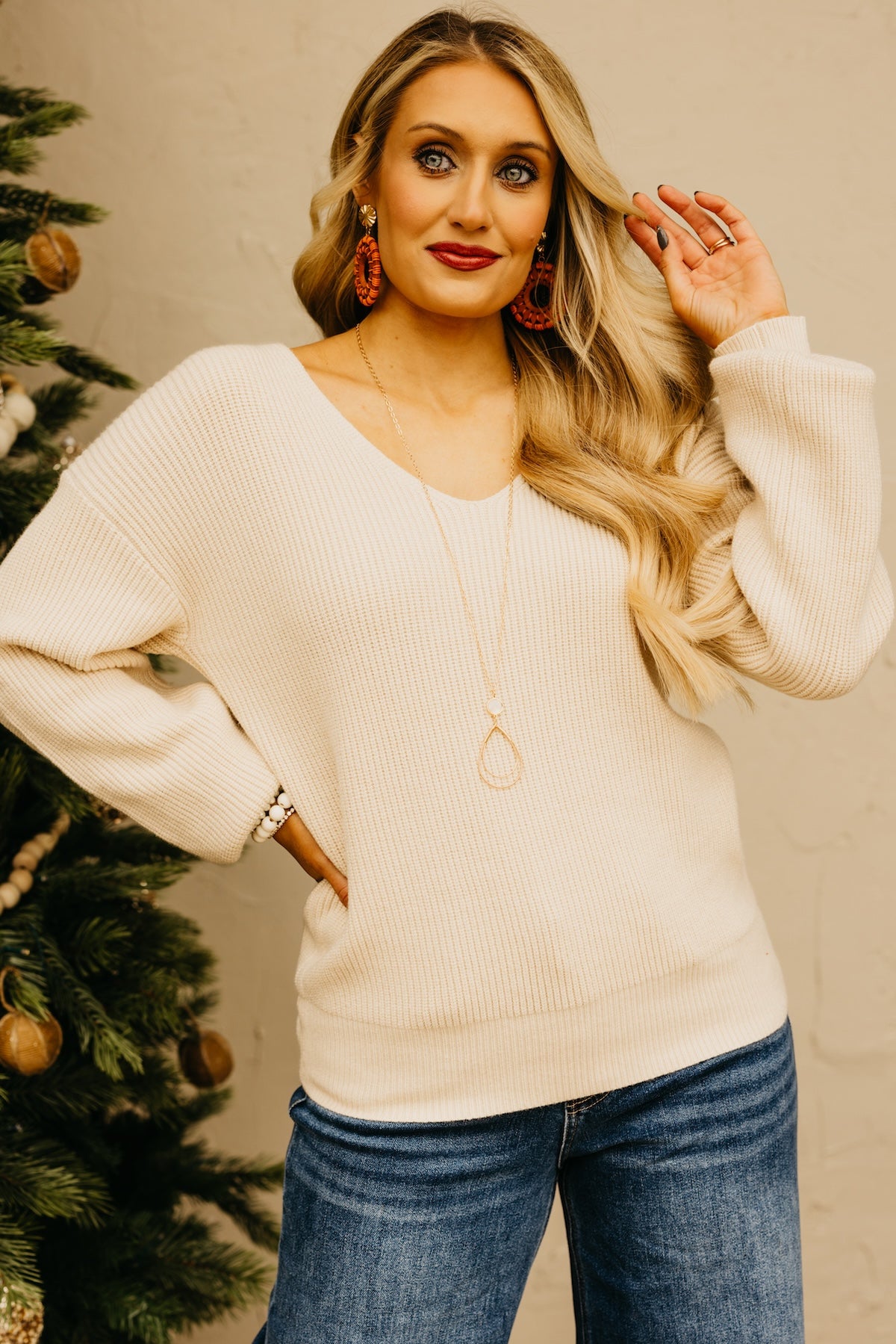 The Faith Tie Back Sweater