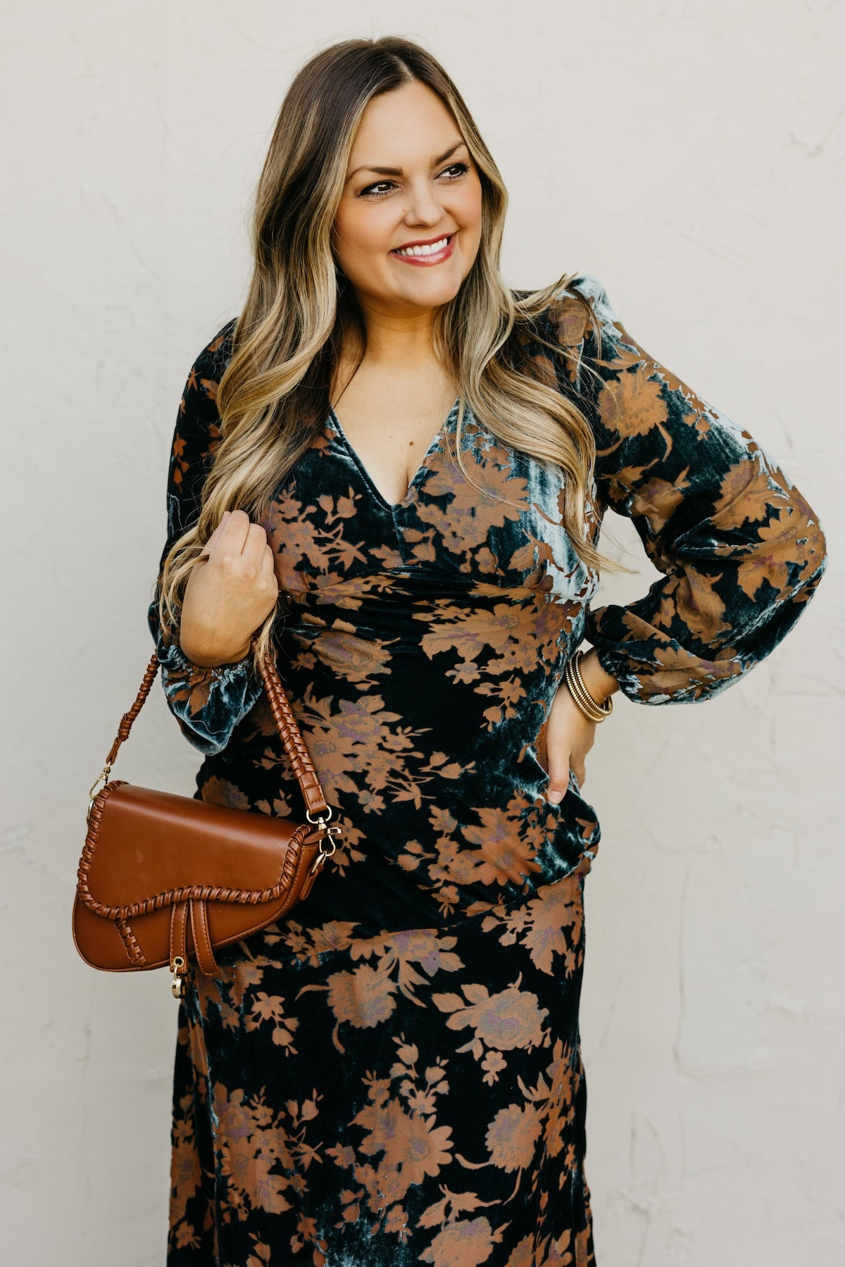 The Mariska Burnout Velvet Maxi Dress