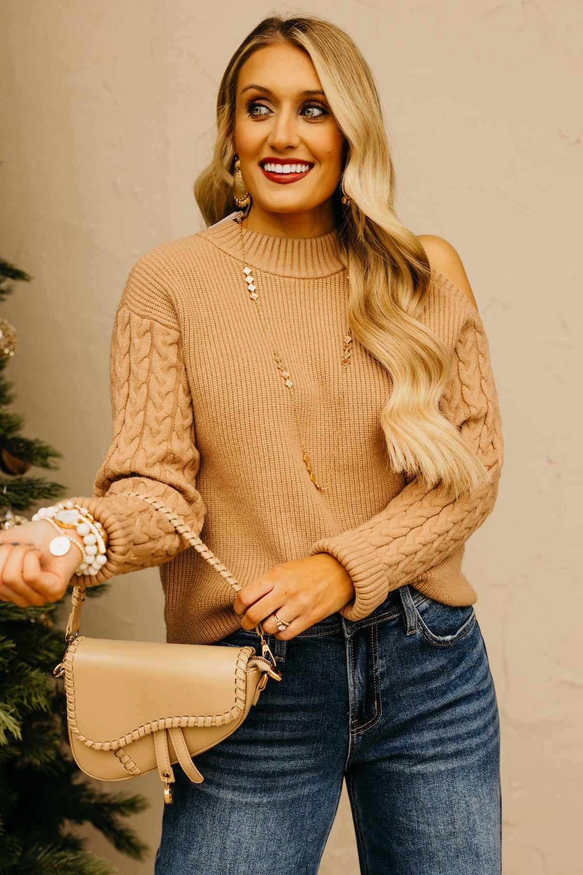 The Thorne Cold Shoulder Sweater