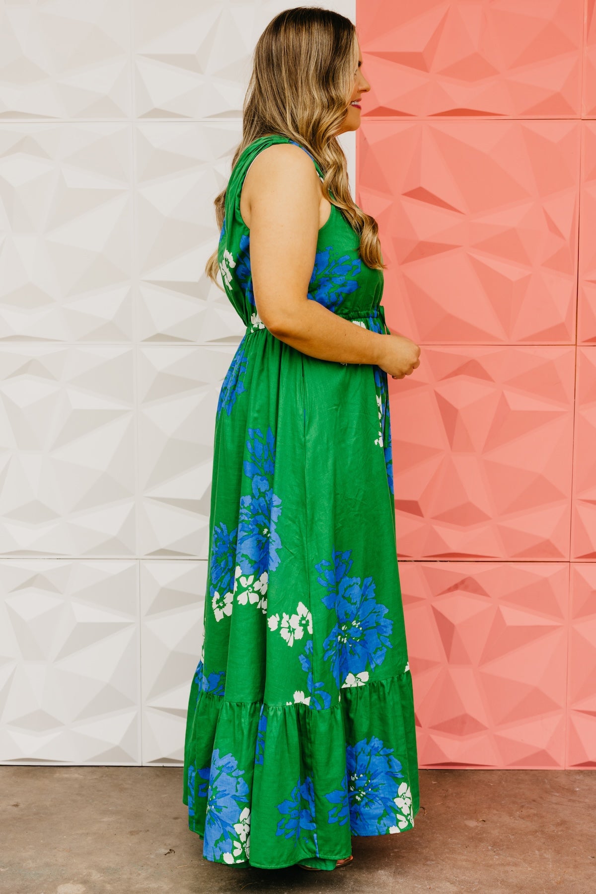 The Gustavo Floral One Shoulder Maxi Dress