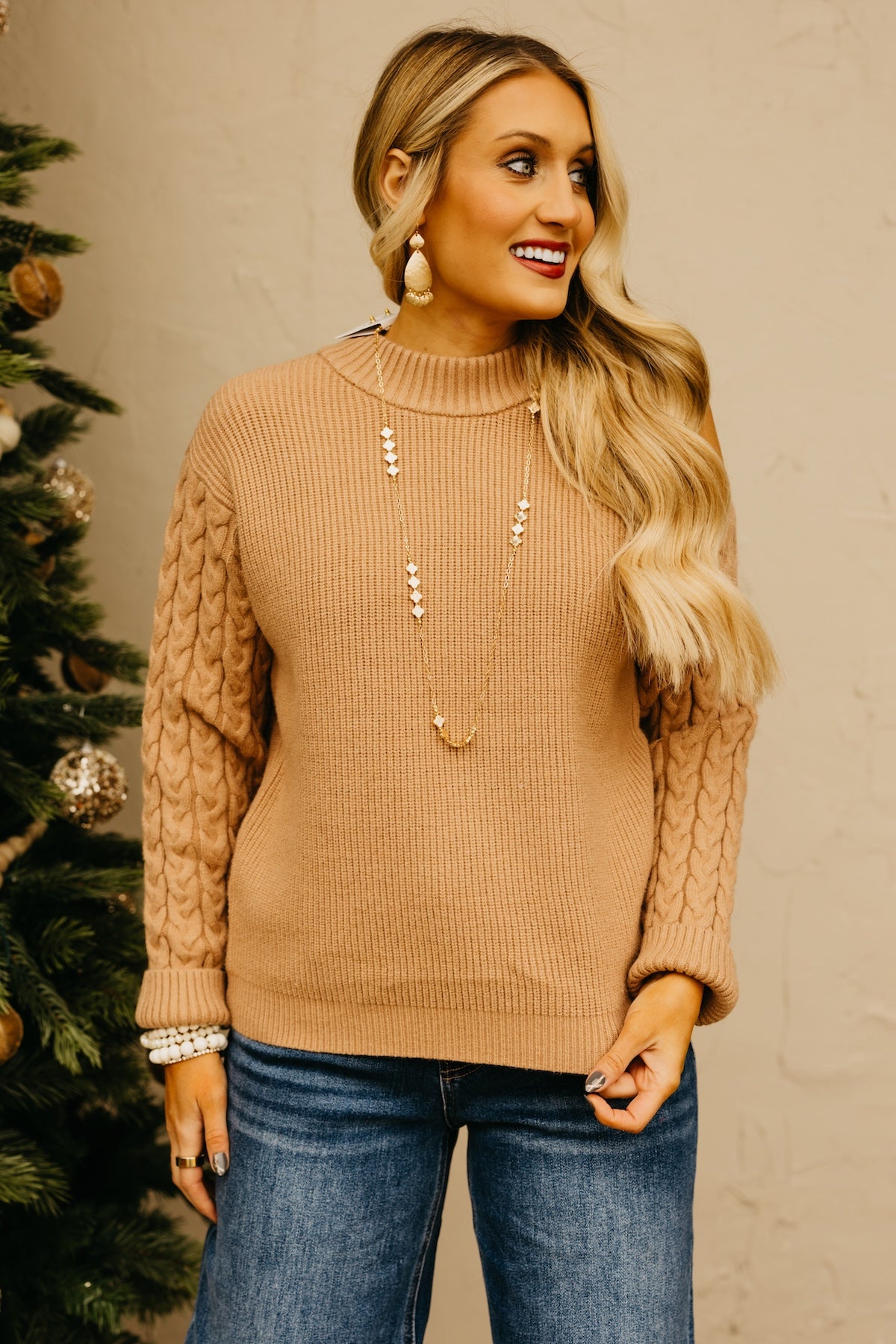 The Thorne Cold Shoulder Sweater