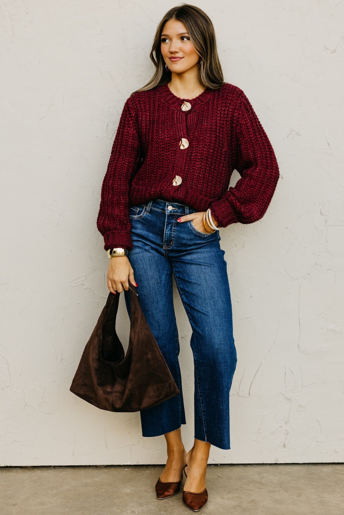 The Norma Chunky Knit Sweater Cardigan