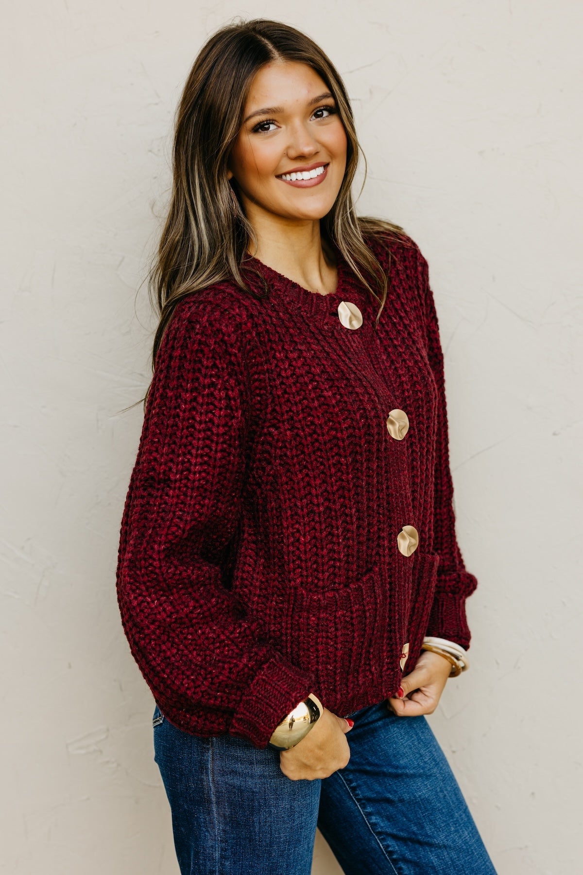 The Norma Chunky Knit Sweater Cardigan