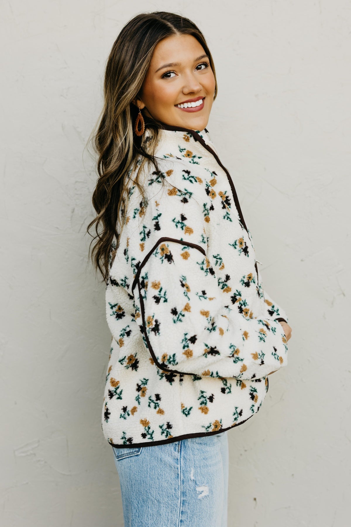 The Marsha Floral Fleece Jacket