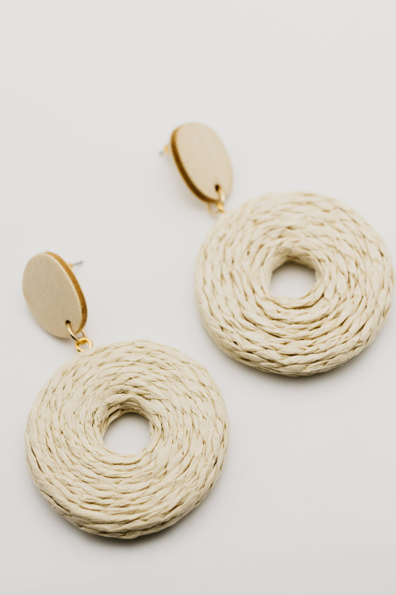 The Kraner Raffia Earring