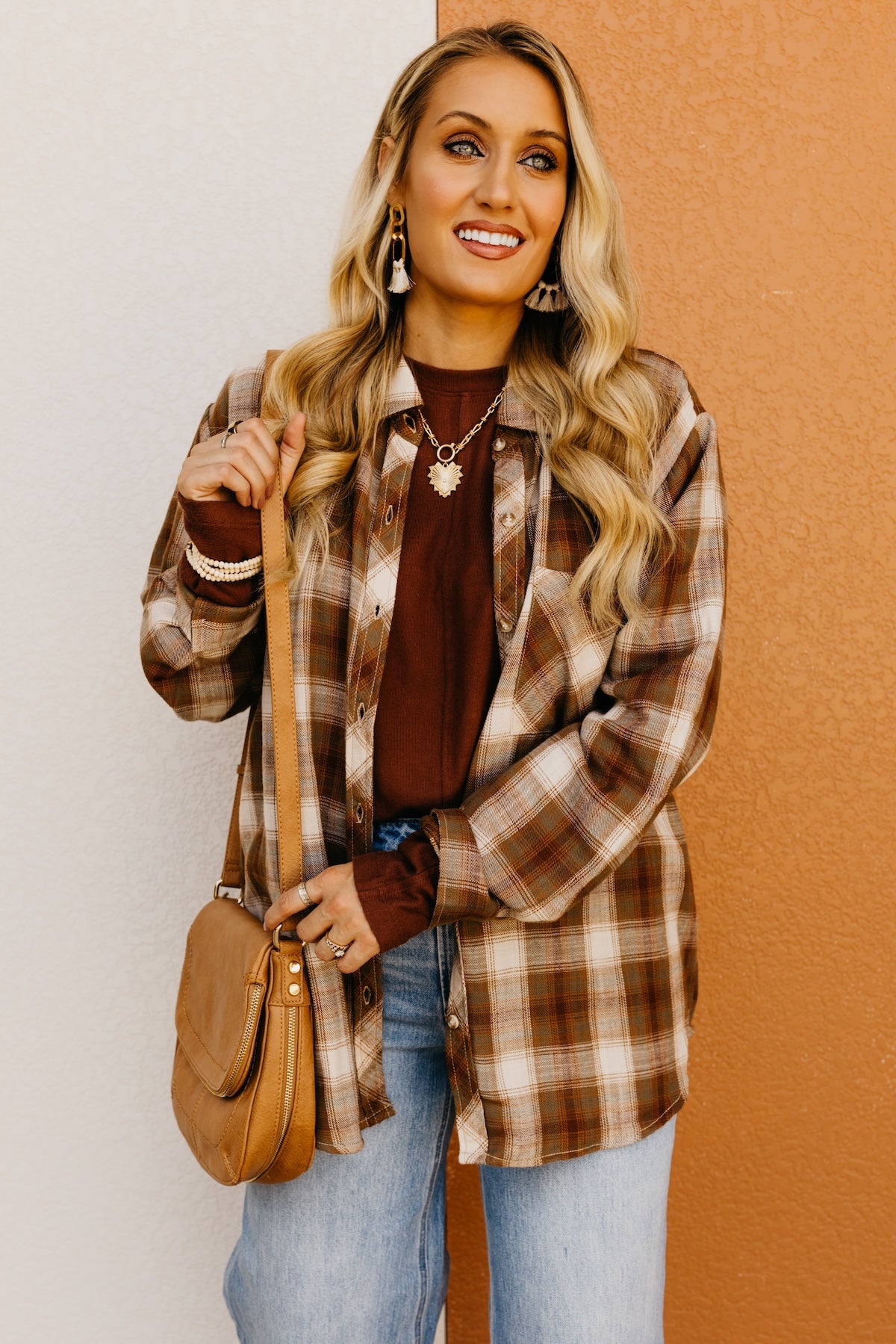 The Greysen Boyfriend Plaid Shirt